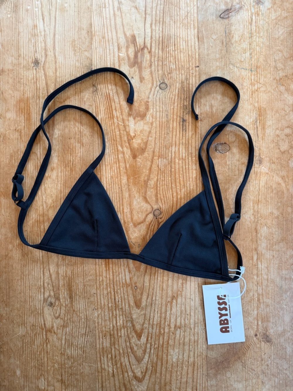 ABYSSÉ Black Triangle Bikini Top